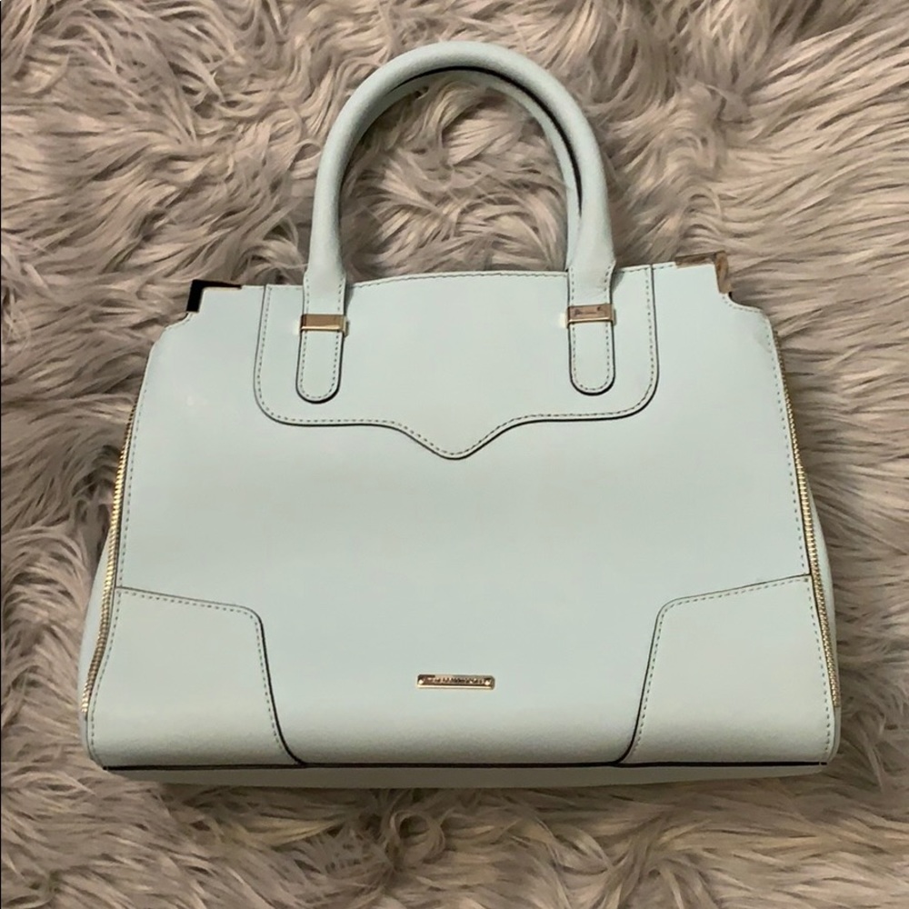 Rebecca Minkoff Amorous Satchel in Baby Blue
